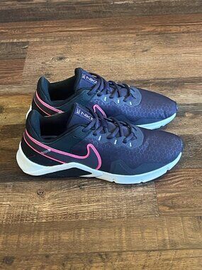 Nike Legend Essential 2 Training Shoes Purple/Pink Athletic Sneakers Size 9